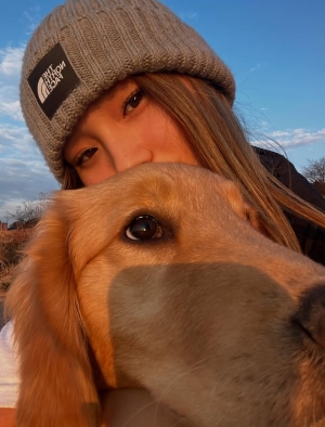Michelle and her dog